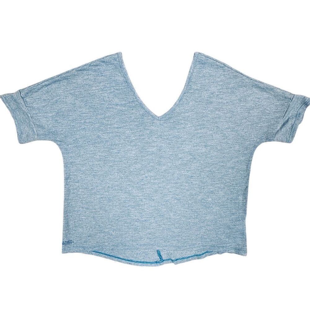 Outdoor Research Women's Blue V-Neck Oversized Tee Size Small Casual Top